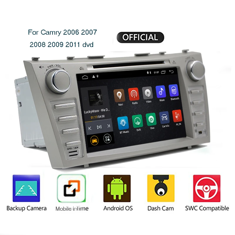 2Din Android 9.0 Car DVD For TOYOTA CAMRY AURION v40 2007-11 auto radio with google play