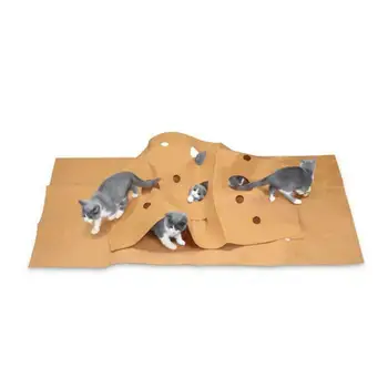 

1pcs NEW Cat Playing Mat Training Pet Activity Play Mats Collapsible Pets Rug Scratch Resistant Toys Bite Pad For The Cat