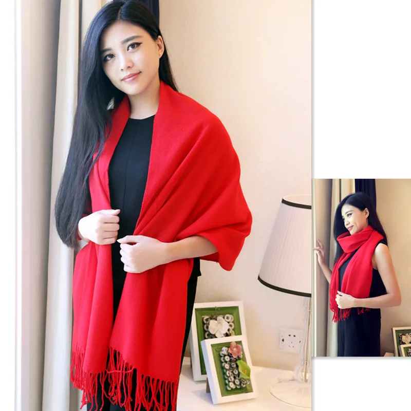 2017 new Korean version of the bat tassel cashmere shawl women cloak...