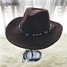 QDKPOTC, новинка, европейская, американская, западная ковбойская шляпа, повседневные, джазовые кепки для мужчин и женщин, шляпа для путешествий, винтажные ковбойские кепки, рыцарские, Englan