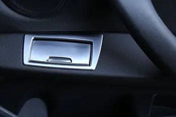 

4 PCS Chrome Car Accessories Door Ashtray Sequins Frame For BMW X1 F48 2016-2018 Car Styling
