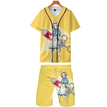 

dentity V Multiplayer online battle arena game 3D Fifth personality Baseball Tee+Beach shorts Sets Harajuku Summer Men's Set
