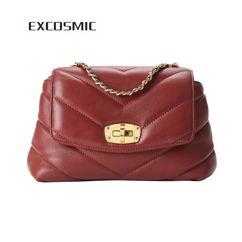 

EXCOSMIC Women Bag Fashion Women Handbags PU Leather Totes Bag Top-handle Crossbody Bag Shoulder Bag Lady Simple Style Hand Bags