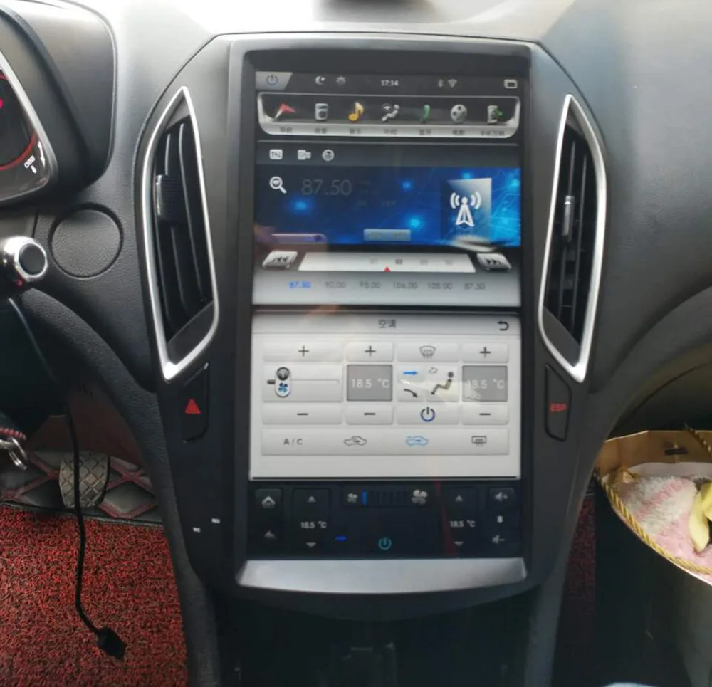 Автомобильный DVD плеер 14 &quotвертикальный экран Tesla 1024*768 Android GPS навигация радио