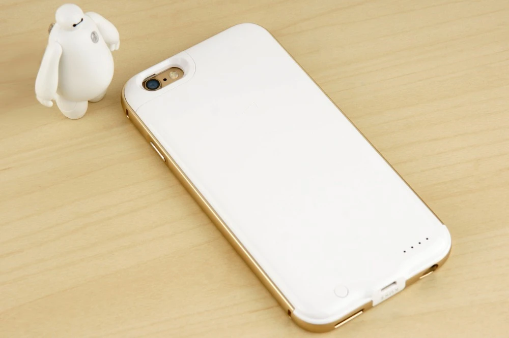 Ультра тонкий металлический 2300 МАч Для iphone 6 6s Мощность Дело Внешнего 2017 Батареи