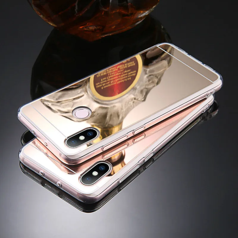Роскошный зеркальный мягкий чехол для телефона Samsung Galaxy S10 S9 S8 plus Note 9 8 M10 20 A30 A50 A6 A8