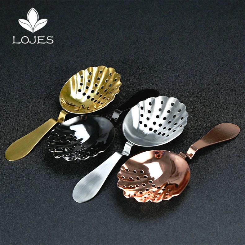

Shell Design Vintage Stainless Steel Julep Cocktail Strainer Copper Plated Gold Plated Bar Strainer New Ice Strainer Bar Tool