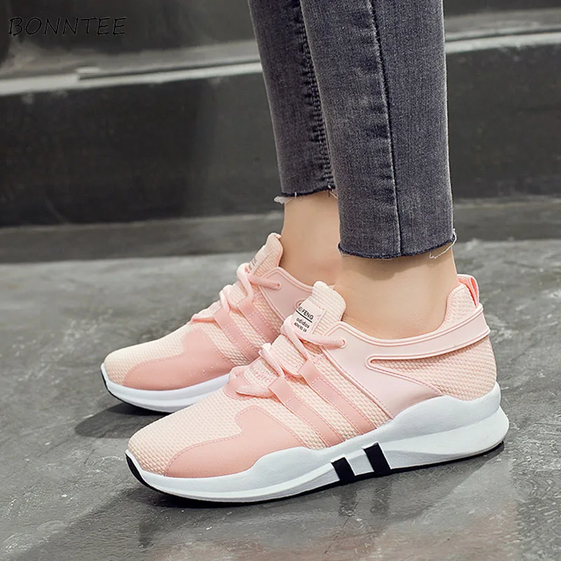 

Vulcanize Shoes Women Lace-up Lightweight Fashion Breathable Sneakers Womens Mesh Wedge Casual All-match Sneaker Female Outdoor