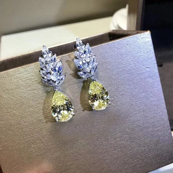 

Designer Fashion 925 Sterling Silver Jewelry 3A Cubic Zirconia Party Earring
