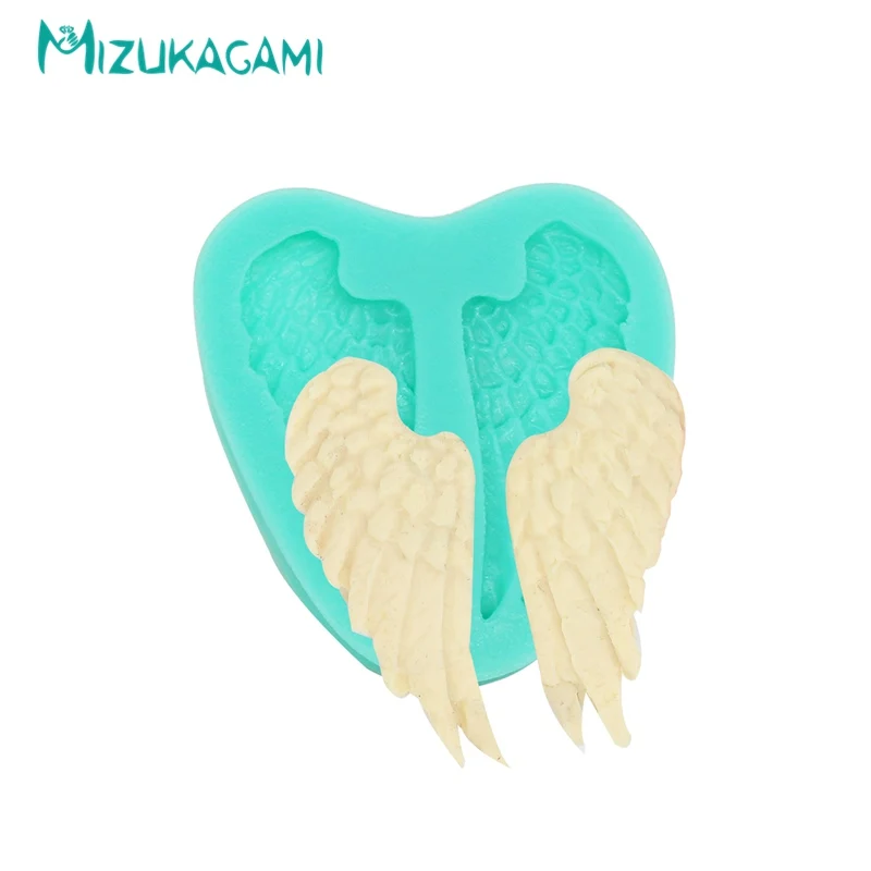 Angel's Wing Molding Fondant Cake Silica Gel Mould Chocolate Tools Kitchen Baking | Дом и сад