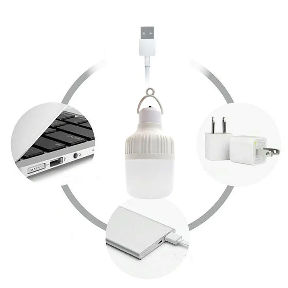 Аварийные огни уличная Светодиодная лампа 5 в Вт мини USB Зарядка светодиодная на