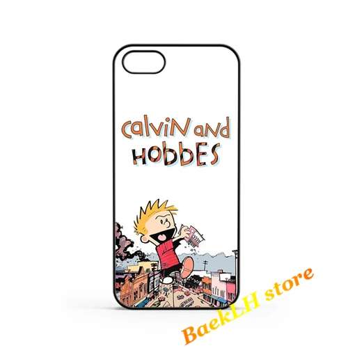 Кальвин И Гоббс Город Игрушки мода чехол для iphone 4 4S 5C 5 5S SE 6 S плюс s 7 Плюс # QA271|toy