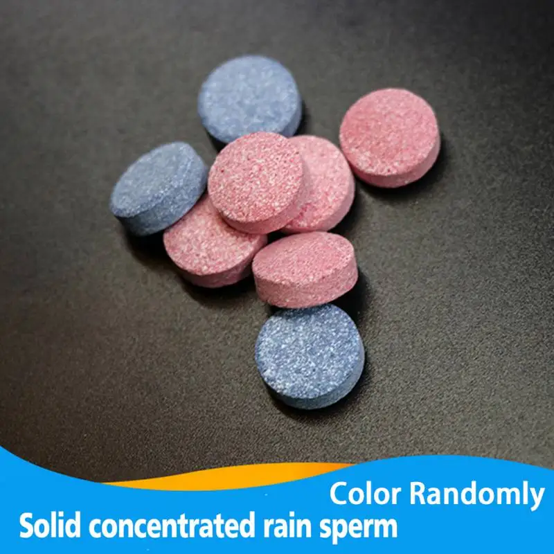 

Concentrated Windows Cleaning Effervescent Tablets Car Windshield and Home Glass Washer Cleaner Compact Detergent Set