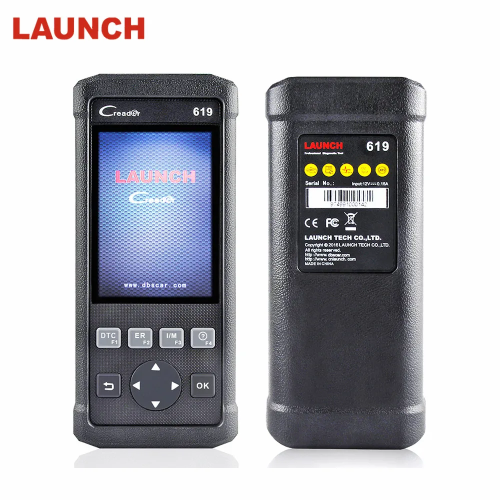 

100% Original OBD 2 Launch Creader 619 Automotive Scanner Support ABS SRS Auto Scanner CR619 OBD2 Scanner ODB Scaner Aotomotivo