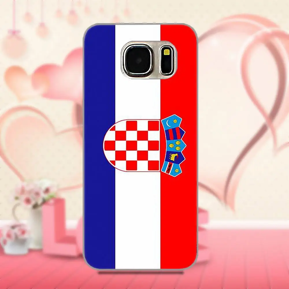 Oedmeb хорватский флаг для Galaxy A3 A5 A7 J1 J3 J5 J7 2016 2017 S5 S6 S7 S8 S9 edge Plus красивые аксессуары