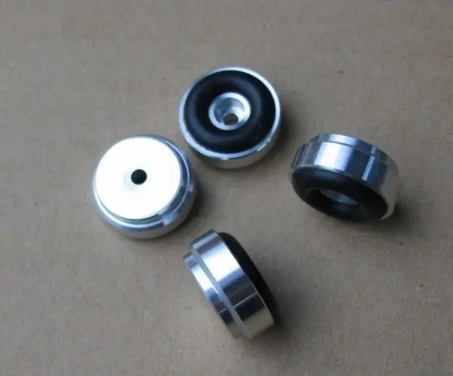 

Hifi store NEW 4x Aluminum feets for Power amp (with Rubber ring) D:20mm H:9mm