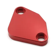 EGR Block Off Plate Raw Aluminum screw cover