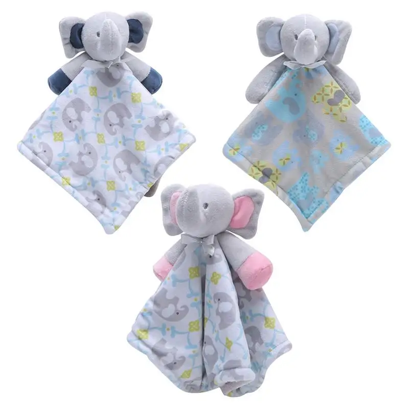 

Baby Toys PP Cotton Plush Comfort Towel Baby Food Grade Warm Elephant Appease Doll Hand Puppet Baby Toy