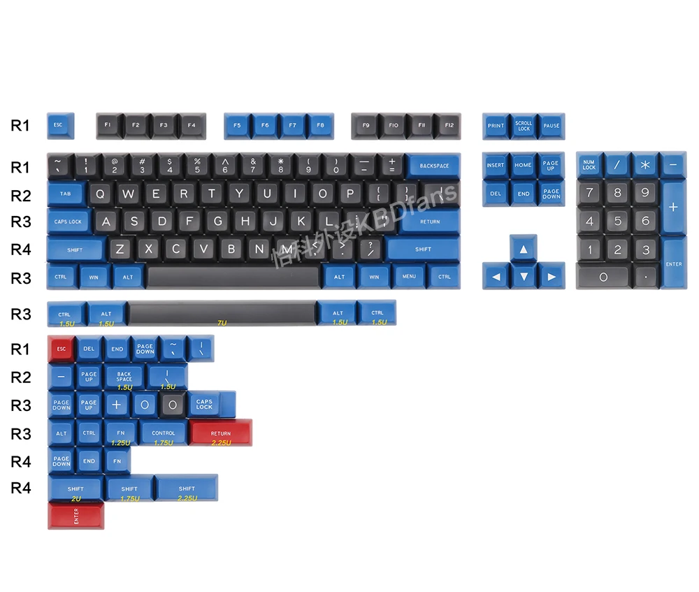 [BFCM] набор ключей MAXKEY BLUE& GRAY SA