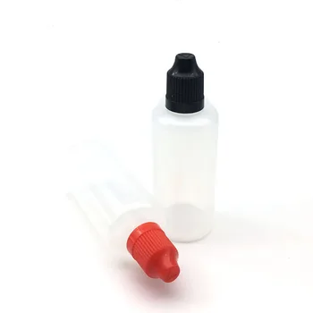 

60ml Plastic Dropper Bottle Empty Dropper Bottle With Childproof Cap And Long Thin Tip e Liquid Bottle