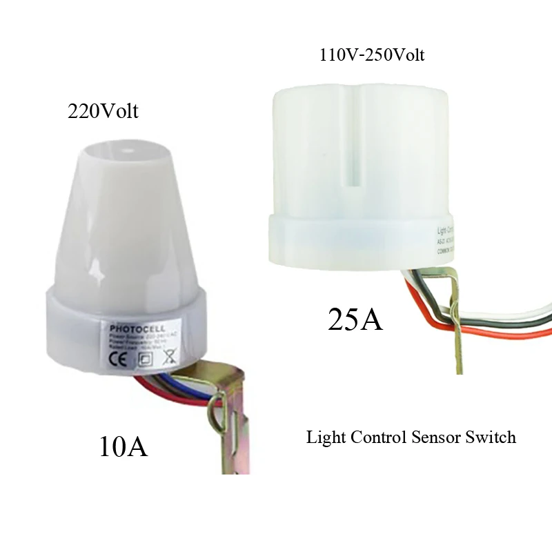 AC220-250V автоматический переключатель уличного света 10A ночной Светильник Датчик управления Переключатель 25a высокое качество