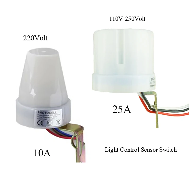 

AC220-250V Automatic Auto On Day Off Street Light Switch 10A Night Light Control Sensor Switch25A High Quality