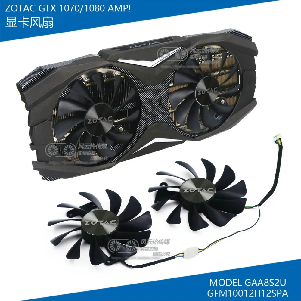 Для ZOTAC GTX1070/1080 AMP ED 8GB видеокарта вентилятор охлаждения GFM10012H12SPA DC12V 0.50A