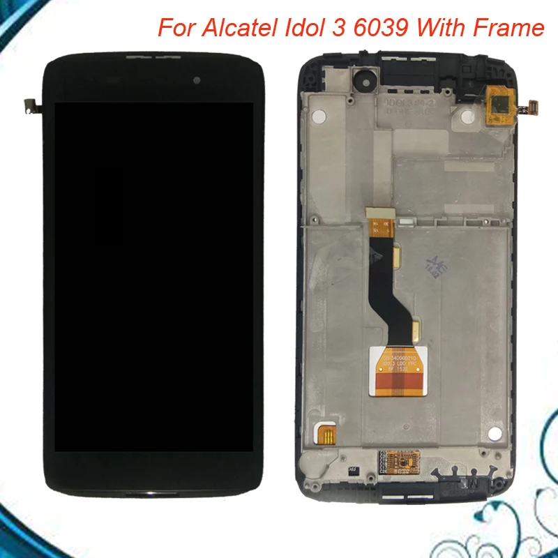 

4.7" LCD Screen For Alcatel Idol 3 6039 6039A 6039K 6039Y LCD Display Touch Screen Digitizer Assembly With Frame