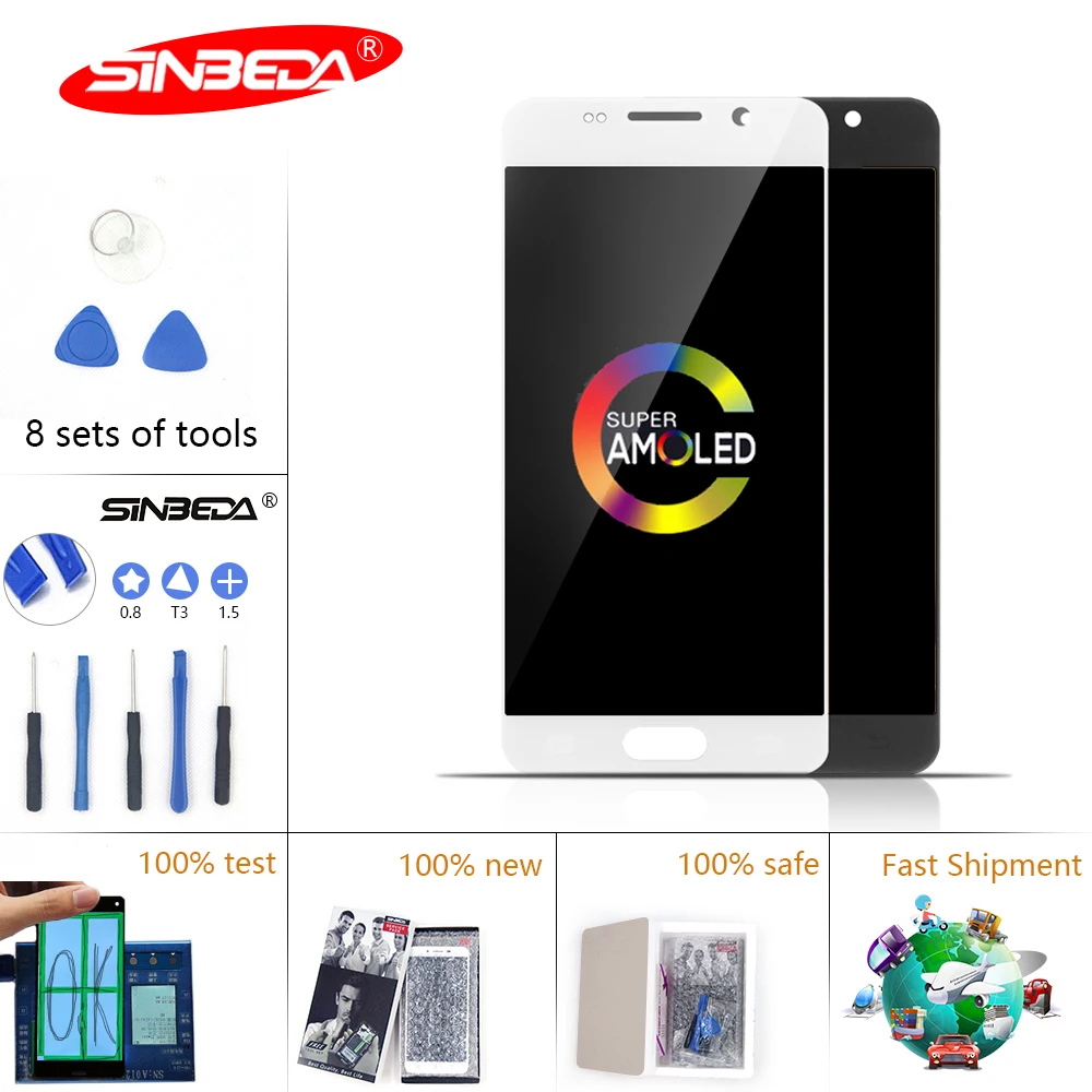 

OLED 4.7" For SAMSUNG Galaxy A310 LCD Touch Screen Digitizer For SAMSUNG A3 2016 Display A310F A310H A310M A310Y LCD