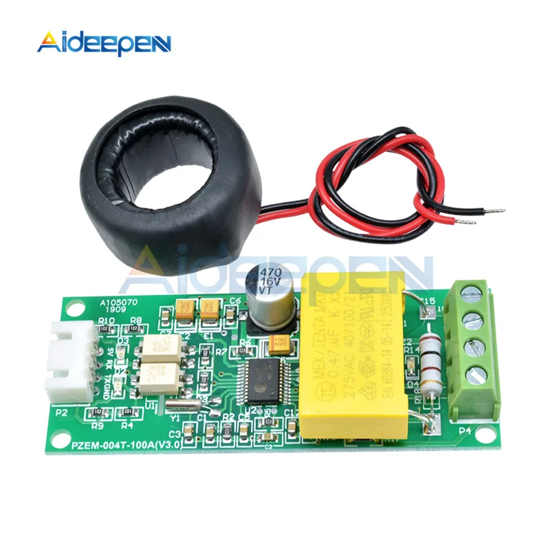 AC цифровой многофункциональный метр ватт мощность вольт ампер ток тестовый модуль PZEM-004T для Arduino ttl COM2 \ COM3 \ COM4 0-100A 80-260 в