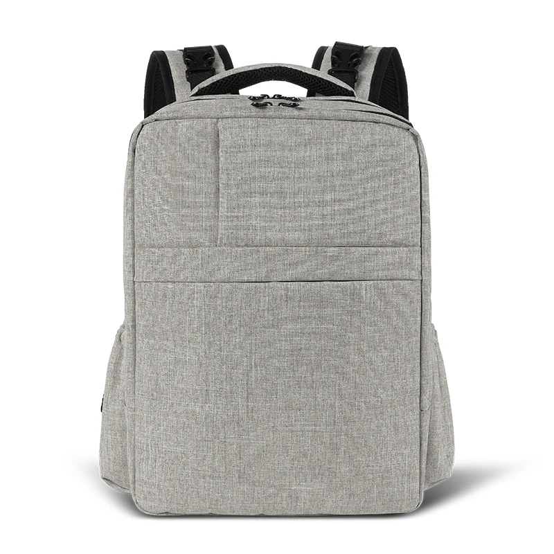 

Fashion Large Capacity Mummy Bags Polyester Zipper Backpack Handbag Solid Maternal And Child Package Canvas Bag Gary Black Pink