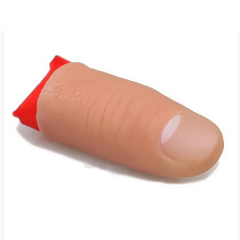 

1pc Thumb Rubber Magic Trick Soft Thumb Toys Tip Finger Tricks Funny Prank Party Favor Stage Magician Props Tool Gifts