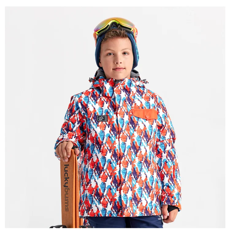 Зимняя камуфляжная уличная детская Лыжная одежда, одежда для сноуборда, зимняя куртка для мальчиков и девочек, детские пальто для катания на лыжах и сноуборде