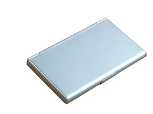 9.3×5.7×0.7cm Stainless Steel Pocket New Business ID Credit Card Case Metal Fine Box Holder
