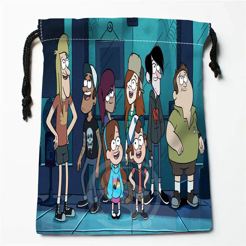 T w152 New IBK willkommen in gravity falls Custom Printed receive Bag Compression Type drawstring bags