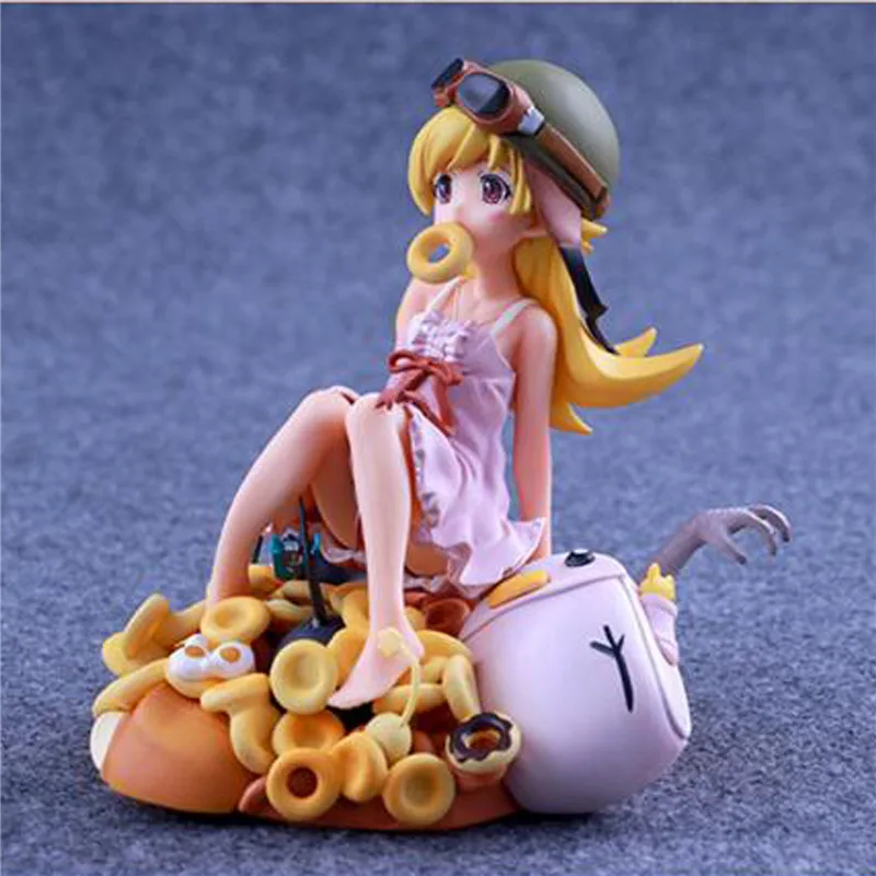 

1pc/lot Anime Cartoon Monogatari Nisemonogatari Oshino Shinobu PVC Action Figure Collectible Model Toy Retail Box 15CM