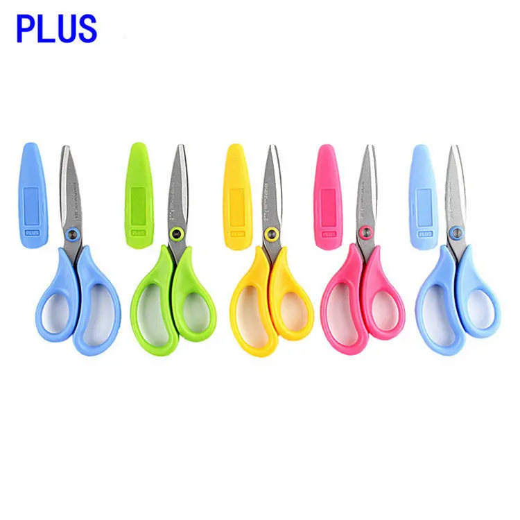 

Plus child safety scissors SC-145CF DIY hand scissors with belt protective case Japan