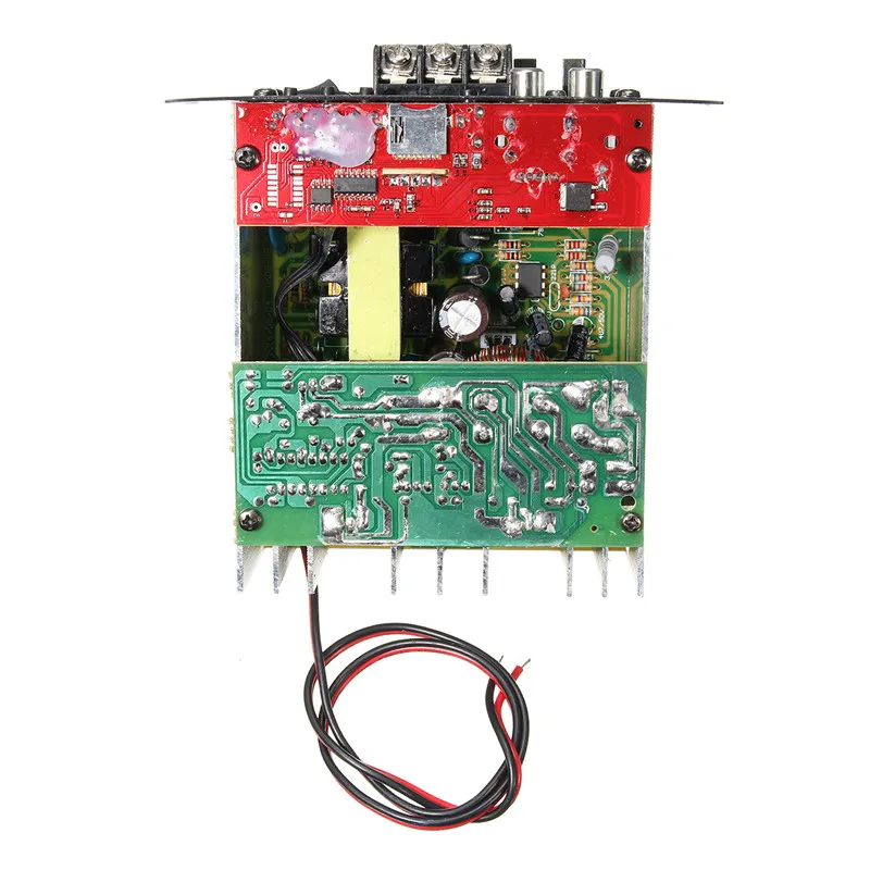 80 Вт Высокая мощность бас автомобильный сабвуфер Hi-Fi усилитель доска TF USB 12 В/110-220 В домашний кинотеатр усилители