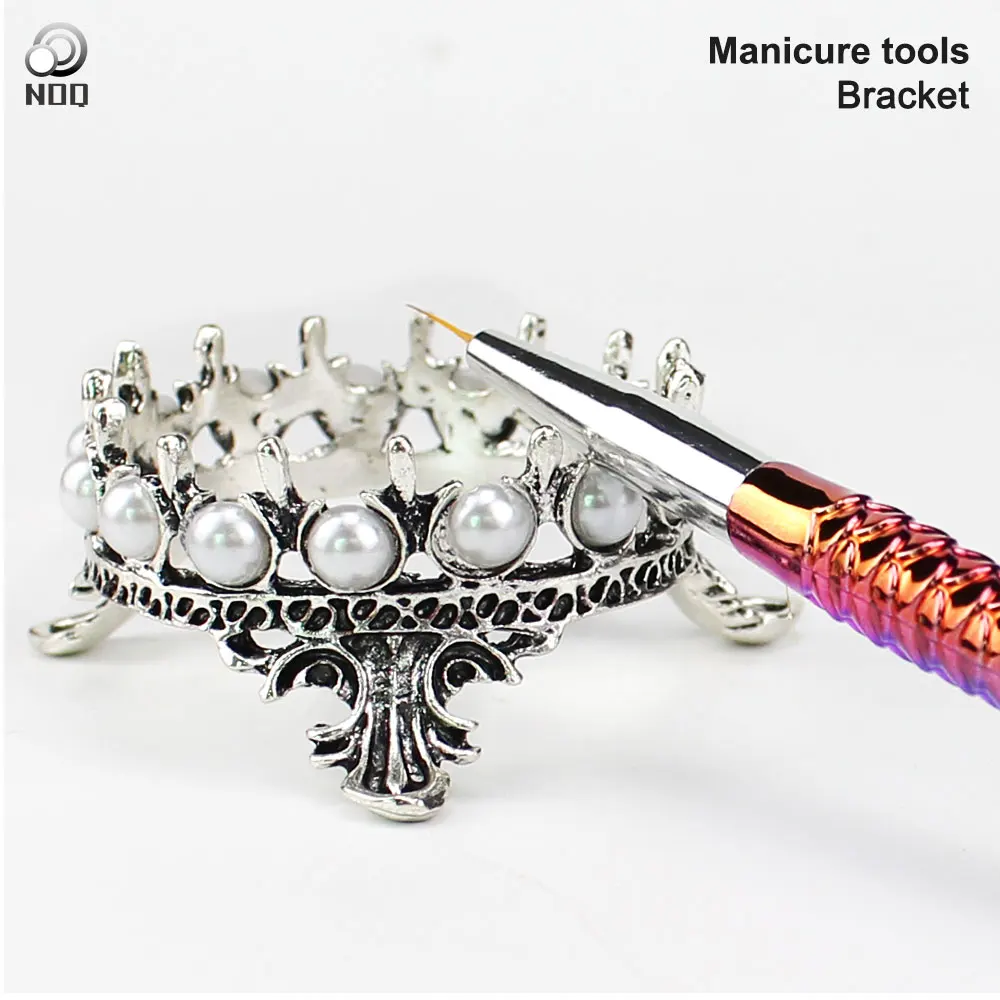 

NOQ Crown Design Holders for Nail Decorations Nail Art Brush Holder Set Pen Displayer Stand Tools Acrylic UV Gel Brush Rest