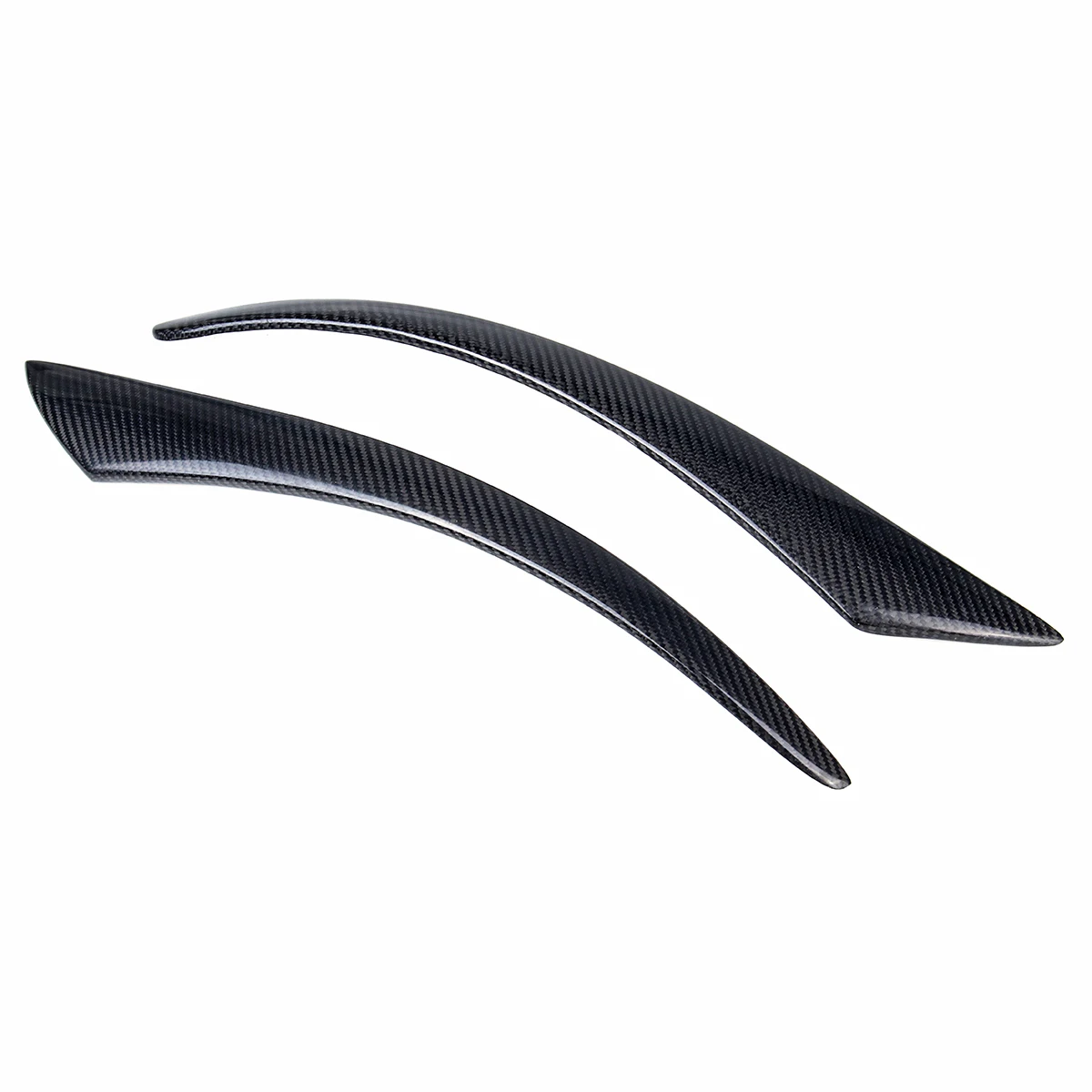  Pair Carbon Fiber Car Headlight Eyebrow Cover Trim Sticker Head Lamp Eyelids For Volvo S40 V50 2004