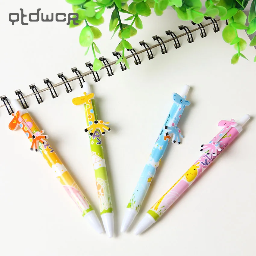 

Cute Kawaii Giraffe Creative Ballpoint Pens Ballpen for School Writing Supplies Stationery Color Random