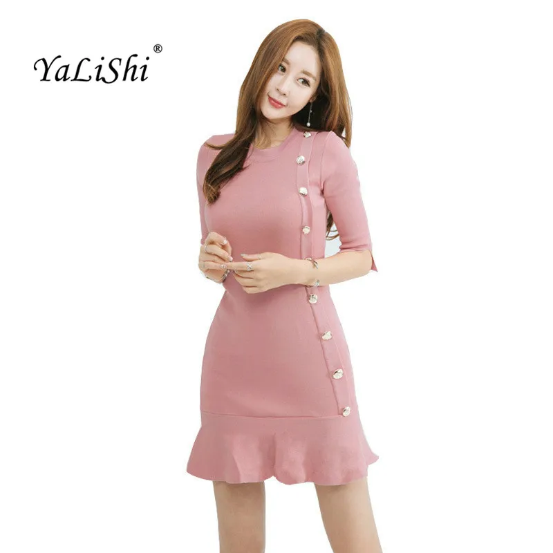 Black and white sheath dress long sleeve for women