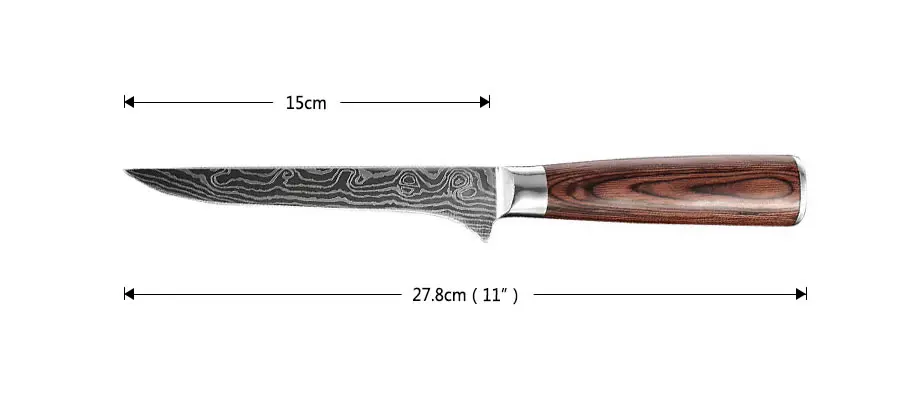 Upspirit 7Cr17 нож-топорик из нержавеющей стали " дамасский узор для мяса птицы резьба Кливер фруктовый разделочный нож кухонный инструмент