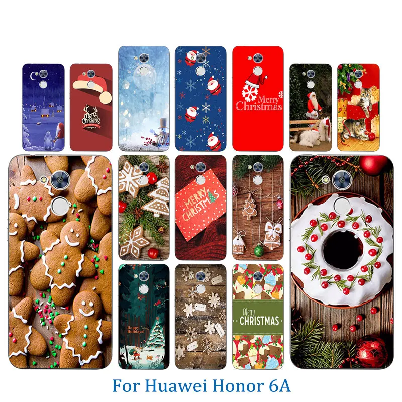 Phone Case for Huawei Honor 6A Back Covers 5.0 inch 6 A Shell TPU Soft Silicone Merry X'MAS Pattern Fundas Bag |