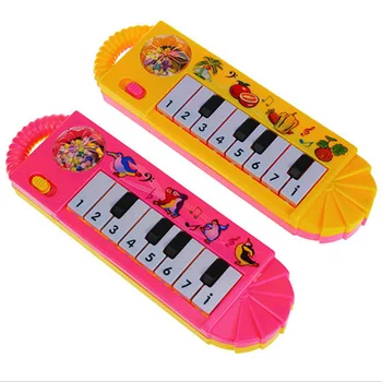 

Cute Baby rattles Children Electric Piano Musical Instruments Rattles Hand Bell Infant Newborn Preschool Learning Toys Gifts 1PC