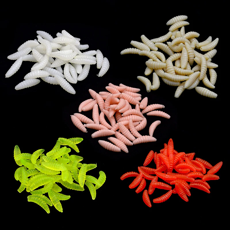 Maggot Fishing Bait 50pcs/lot 2cm Silicone Simulation Smell Maggot Grub Fishing Lure Soft Worm Artificial Bait
Maggot Fishing Bait 50pcs/lot 2cm Silicone Simulation Smell Maggot Grub Fishing Lure Soft Worm Artificial Bait