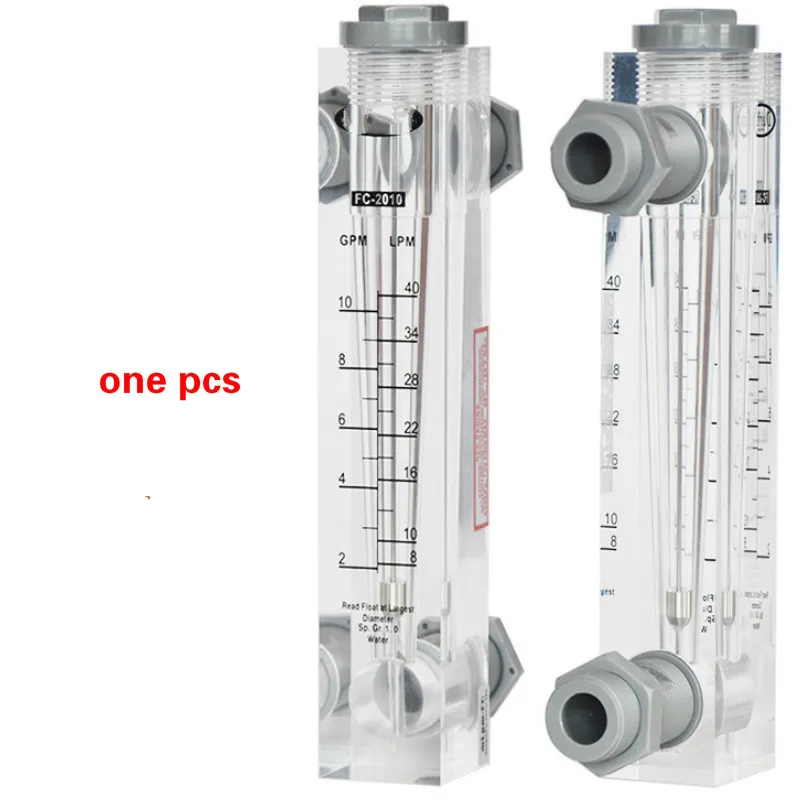 DN15 DN20 DN25 Регулируемая панель типа расходомер воды 0,1-45GPM 0,5-170LPM расходомер жидкости расходомер из оргстекла