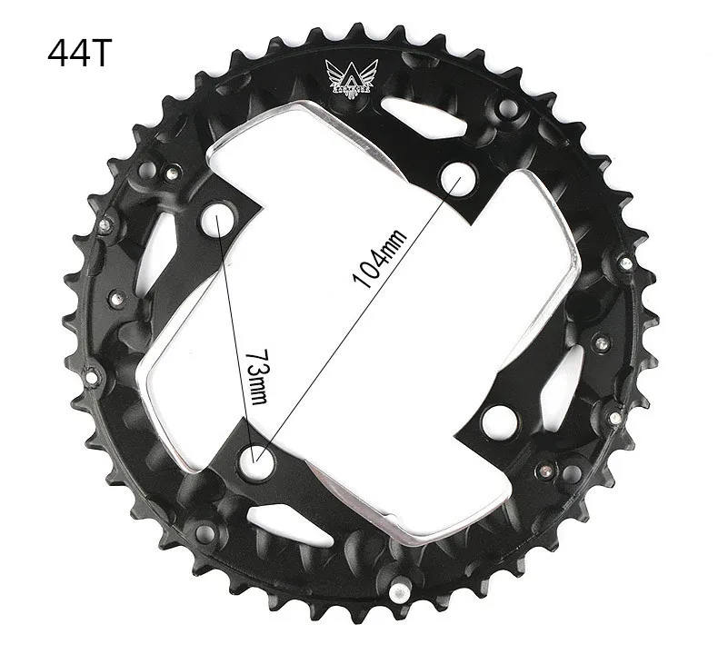 

22T 32T 44T MTB Mountain Road Bicycles Bikes 104BCD Crank Hollow Repair Crankset Chainrings Tooth Slice Parts