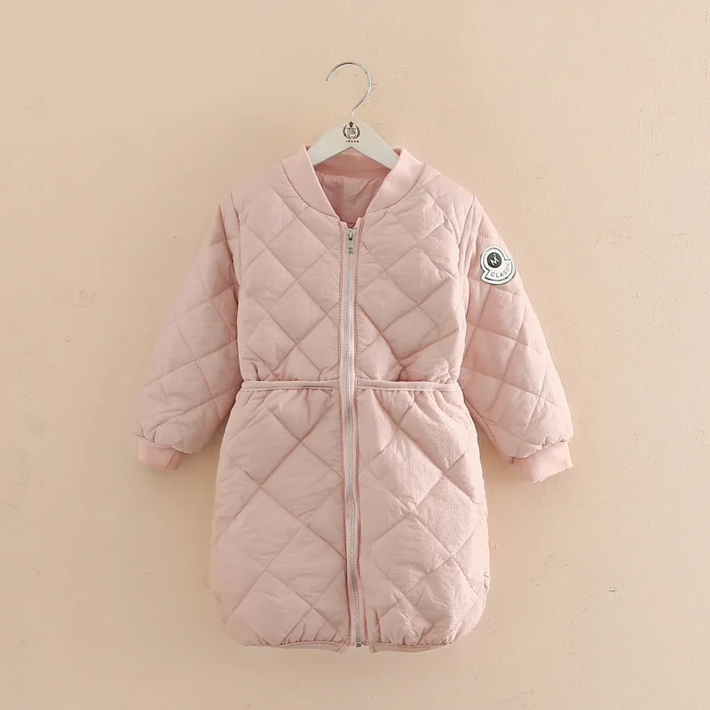 

2019 New Girls Long Padded Jacket Children Winter Coat Kids Warm Thickening Down Coats For Kids Outwear Leisure Parka Kid Jacket