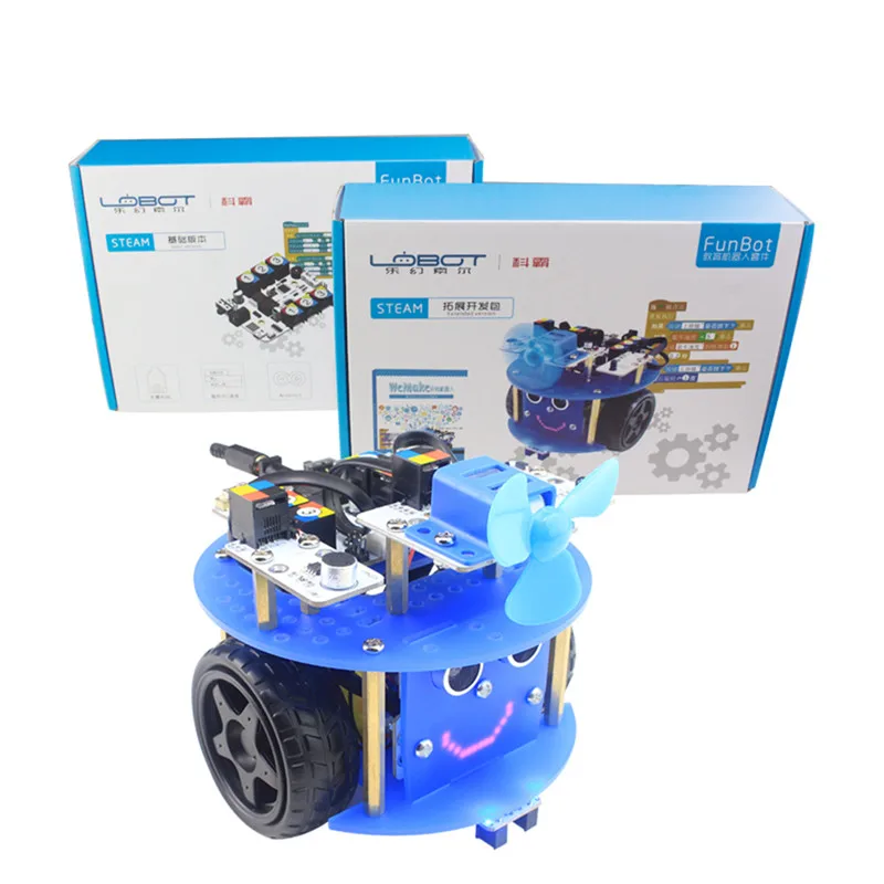 LOBOT Funbot STEAM DIY RC Robot Smart Changable Programmable Remote Control RC Robot Scratch 2.0 Educational Kit Kids Toys